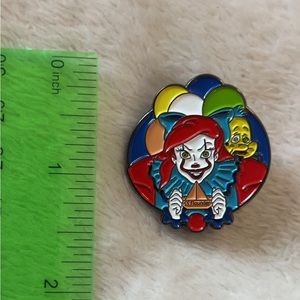 Stephen kings It pennywise the little mermaid crossover lapel pin
